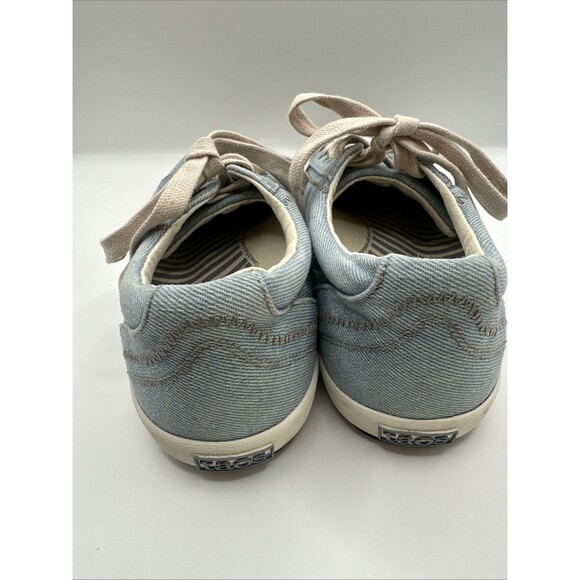 Taos Womens Chambray Light  Star Denim Casual Lace Up Shoes Size 8 - Picture 5 of 9